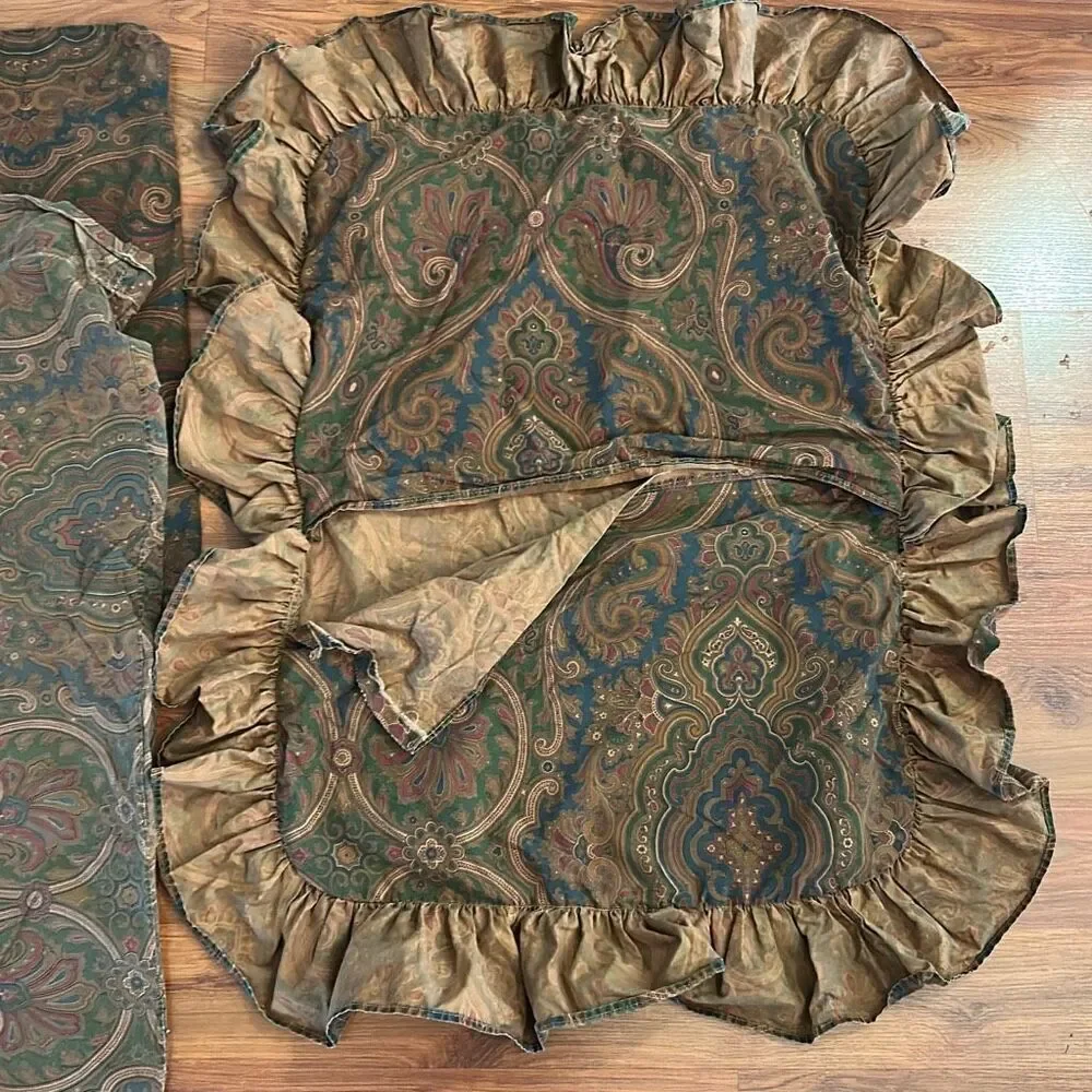 Vintage Ralph, Lauren round Paisley instead of five pillowcase, sham standard an